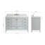Meuble-lavabo simple 54 po avec plateau en marbre Cambridge-88398636