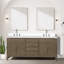 Ensemble de miroirs de salle de bain double 72 po x P 22 po Laurel-82319117-82319120