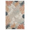 Tapis intérieur / extérieur 5 pi x 7 pi gris, beige, orange, bleu, côtier et corail