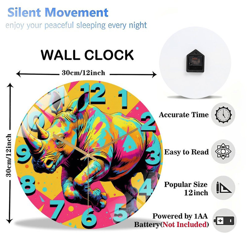 Horloge murale 12 po
