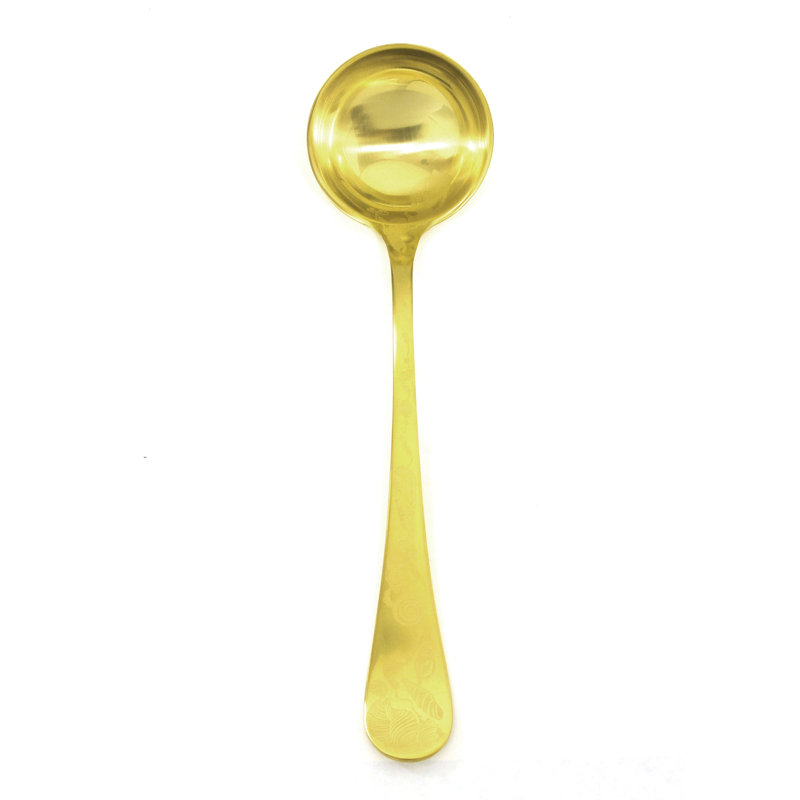 Venere Stainless Steel Ladle, Ice Gold