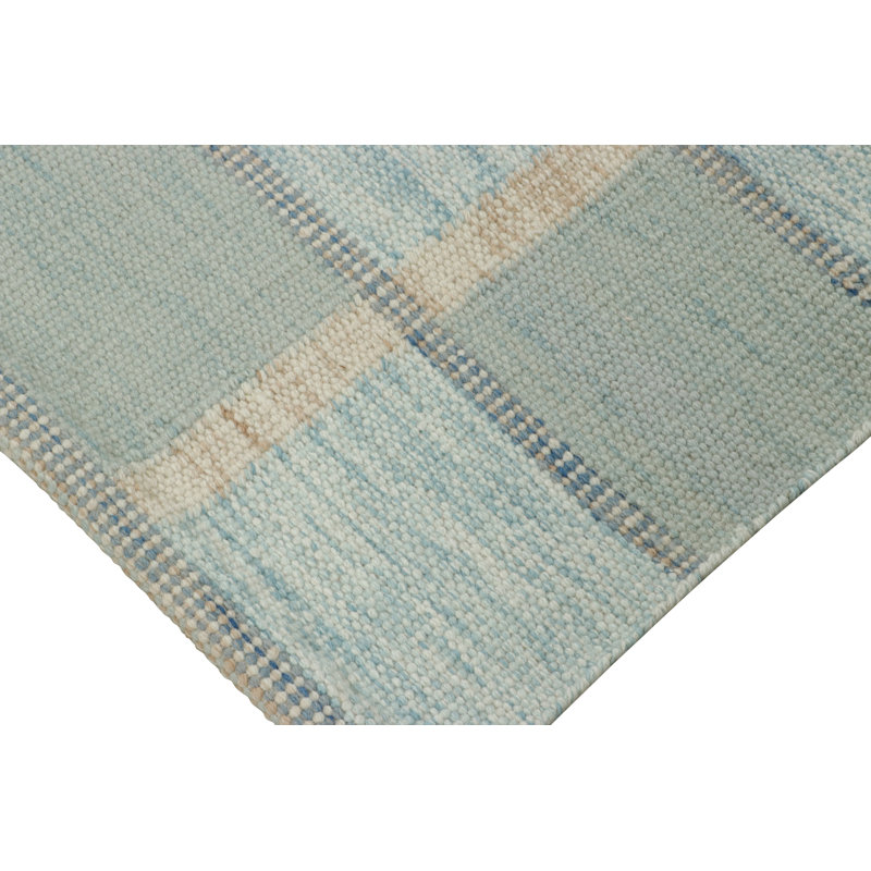 Scandinavian Wool Geometric Area Rug, Rectangle 10' x 14'