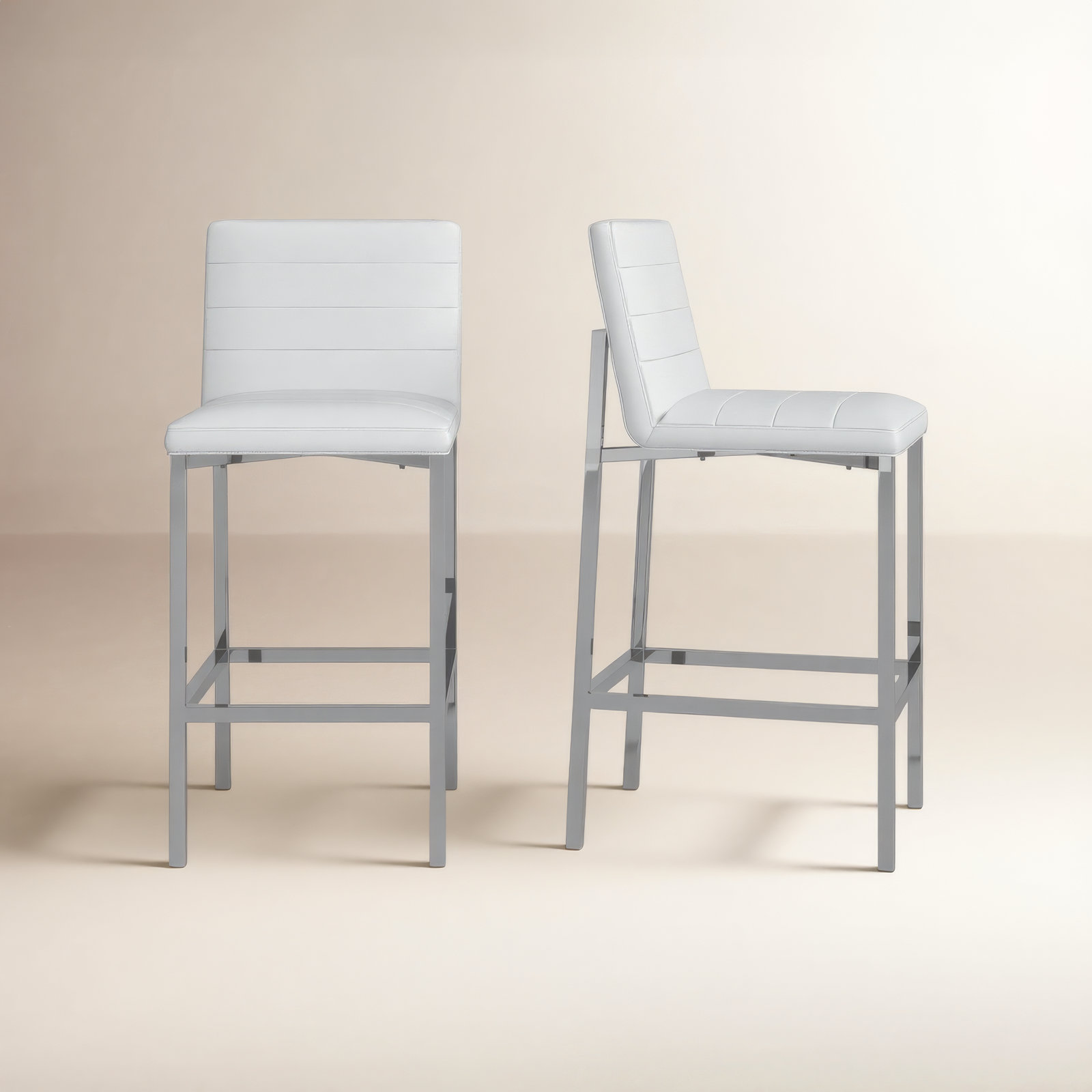 Misa Bar & Counter Stool, Bar Stool (30" Seat Height), White
