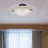 Aneudi Glass Semi Flush Mount-21132052