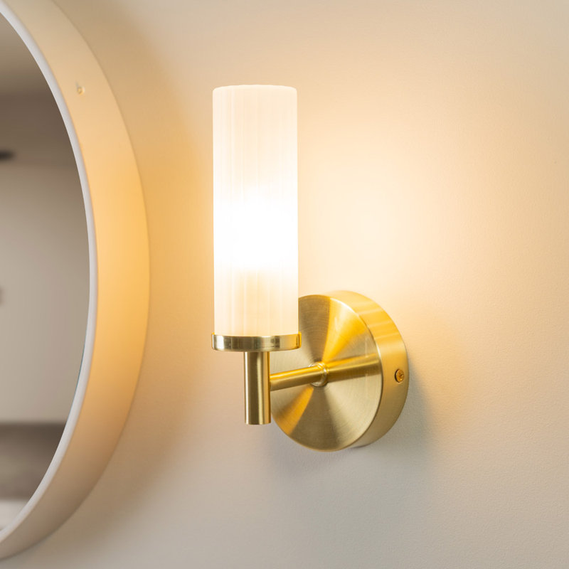 Adelea Glass Armed Sconce, Yes
