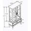 Armoire vitrée avec porte vitrée Curio-1757667237