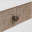Armoire penderie avec rotin 3 tiroirs