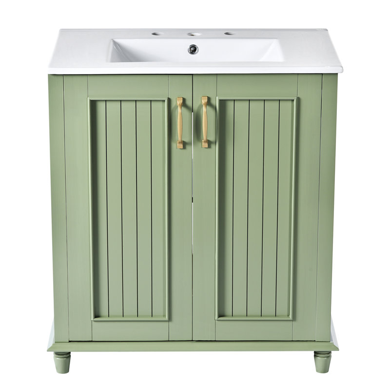 Meuble-lavabo simple 30 po avec plateau en résine