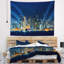 Cityscape de l’horizon san francisco de polyester au tapisserie de nuit avec accessoires suspendus inclus-28500896