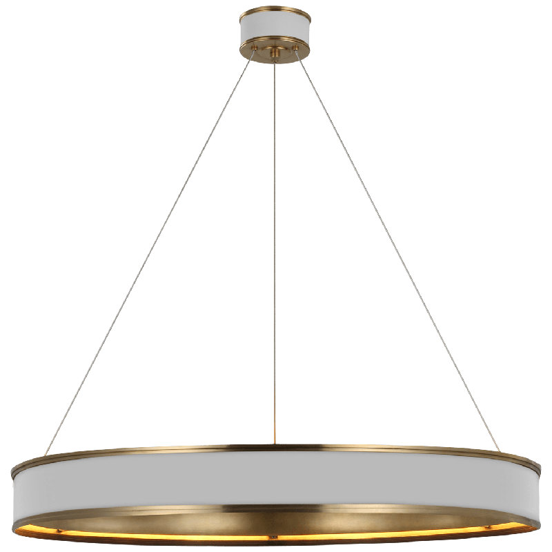 Chapman & Myers Connery 40" Ring Chandelier, Gold/Silver
