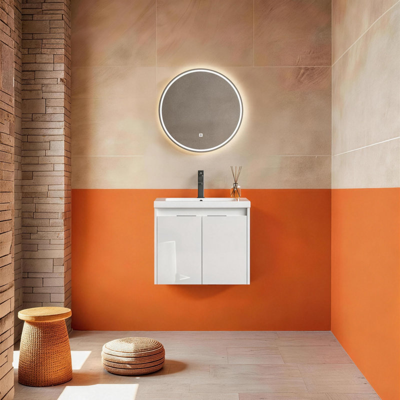 Meuble-lavabo flottant cube 24 "(RTA), 24"