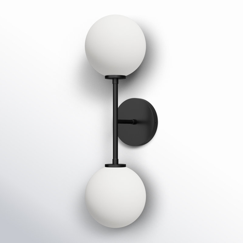 Luanda 2 Light Vanity Light, Matte Black