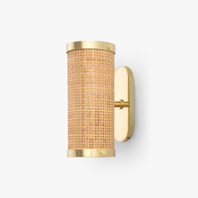 Ubud Rattan Shade Wall Sconce Light