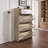 Multi Functional Narrow Flip Shoe Cabinet With 3 Doors 2 Drawers, Save Space, Suitable For Entryway And Corridors(oak Colour)