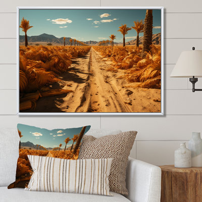 «Yellow Palm Trees Field II», reproduction sur toile