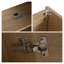 Ensemble de meuble-lavabo simple 18 po, meuble-lavabo autoportant avec plateau en céramique et 1 tablette réglable