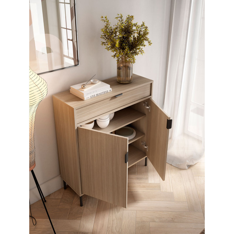 16 Pair Shoe Storage Cabinet, Walnut