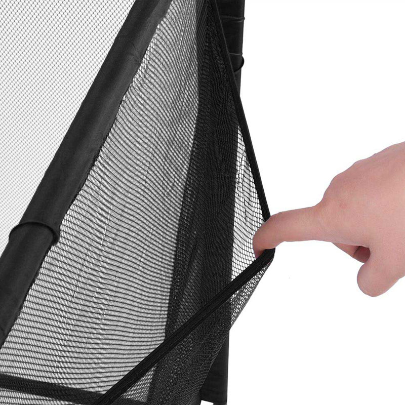 Yescom 65" Pool Toy Storage Large Rolling Cart Mesh Bin, Black