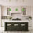 1-lamp green glass dimmable pendant light