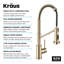 Robinet de cuisine KRAUS 2-en-1 à filtre à eau rétractable à poignée simple de style commercial pour osmose inverse ou système de filtration d'eau KRAUS-91893236