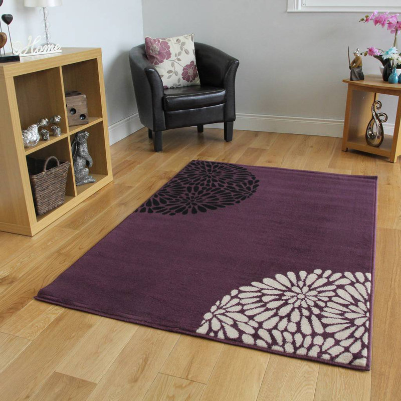 Brooklawn Purple Rug, Rectangle 120 x 170cm