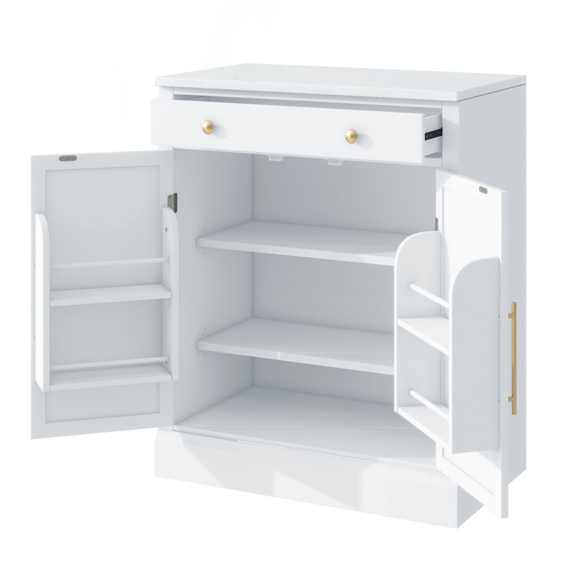 Garde-manger autoportant moderne, Blanc