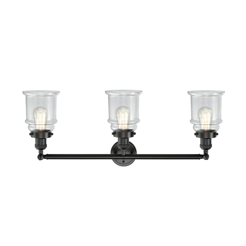 Galaviz 3 - Light Dimmable Vanity Light, Clear 1, Oil Rubbed Bronze, Bulb Not Included