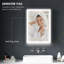 19.7mm W 27.6mm H Wall Mounted Required Framed Medicine Cabinet Mirror Adjustable