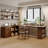 Nut-brown L-Shaped Solid Wood with 1 drawers desk-237677195-237677194