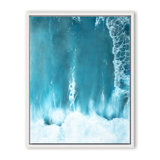 Coastal Retreat Underwater Clouds I by  - Floater Frame Print on Canvas