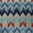 Bleu / rouge / polyester doré