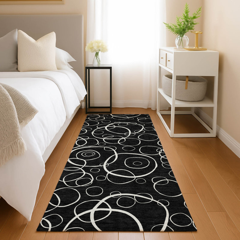 Machine Washable Indoor/Outdoor Orville ACN2407 Geometric Rug, Runner 2'3" x 7'6"