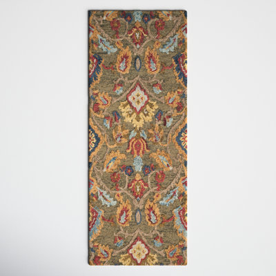 Floral Wool Hand Tufted Area Rug