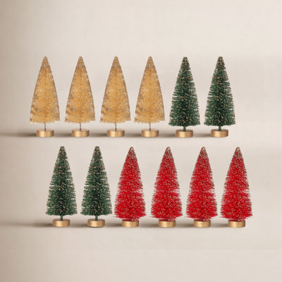 Boîte de 12 arbres en sisal rétro