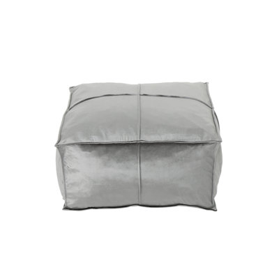 Modern Square Pouf, Smoke by awesomeview