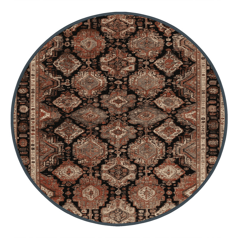 Tapis brun lavable à la machine