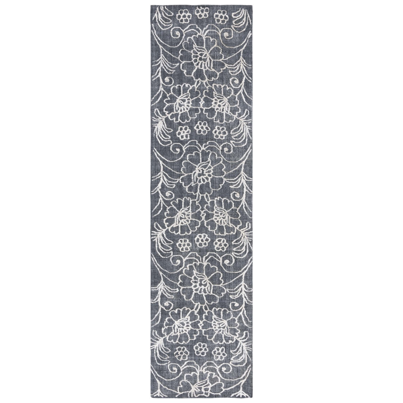 Marbella Hand Tufted Performance Floral Rug, Runner 2'3" x 9'