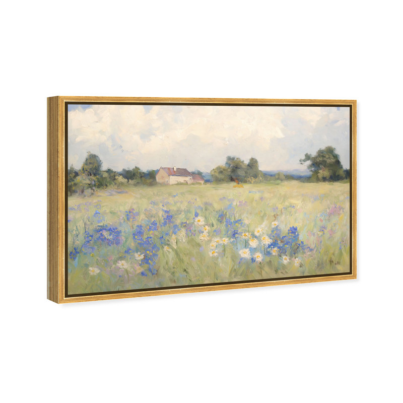 Enchanting Vista Canvas Landscape & Nature Print by Oliver Gal, Black Frame, 15 x 10, 31"H x 46"W, Gold Frame