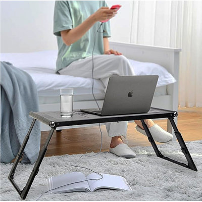 Support d'ordinateur portable pour lit (noir)