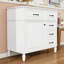 Meuble-lavabo avec lavabo, tiroirs et tablette réglable-1671326369