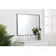 Sabine Metal Rectangle Wall Mirror