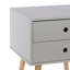 Omarion Premium 2 Drawer Bedside Table - Stylish Two-Tone Nightstand Cabinet-90294251