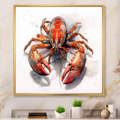 Lobster Marine Delicacy IV, reproduction d'art sur toile