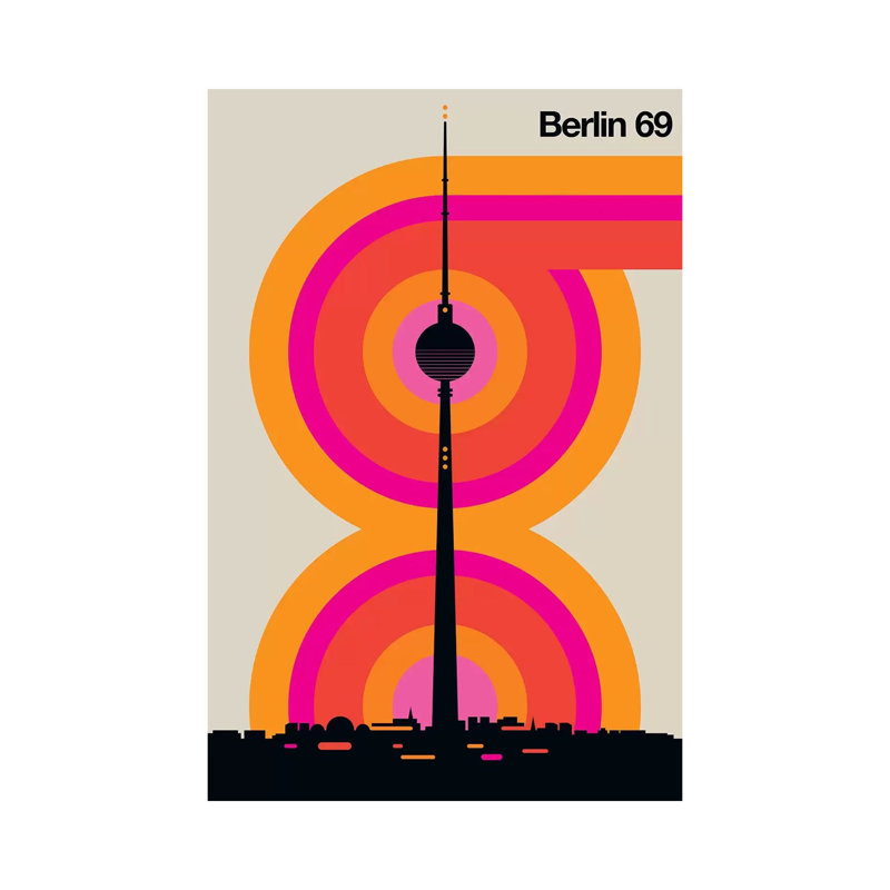 Berlin 69- Gallery-Wrapped Canvas Giclée, 26" H x 18" W