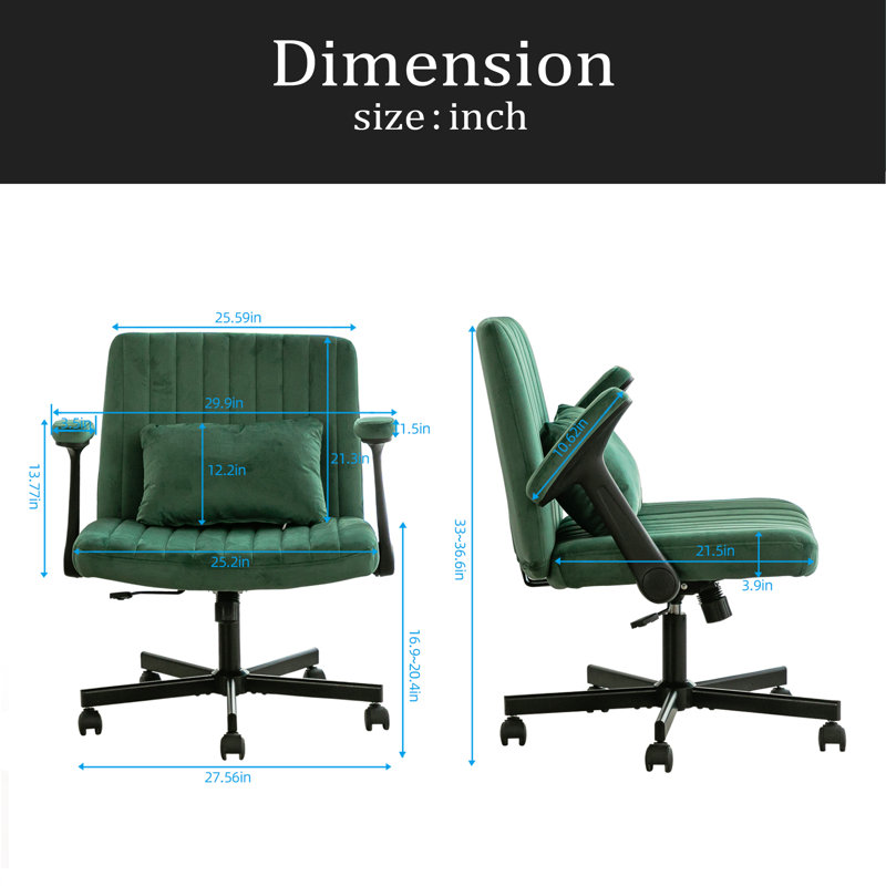 Fauteuil de bureau Criss Cross, Vert
