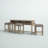 Decoste Console Table Set w/ 3 Upholstered Stools