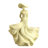 10.43" H Modern Abstract Woman Sculpture with Rose – Resin Art Decor for Living Room or Office