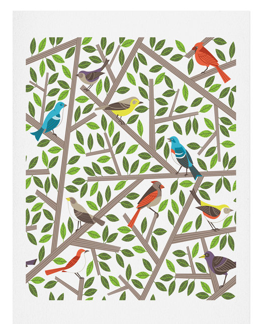 « tweet tweet », impression, H 10 po x l 8 po x P 0,12 po