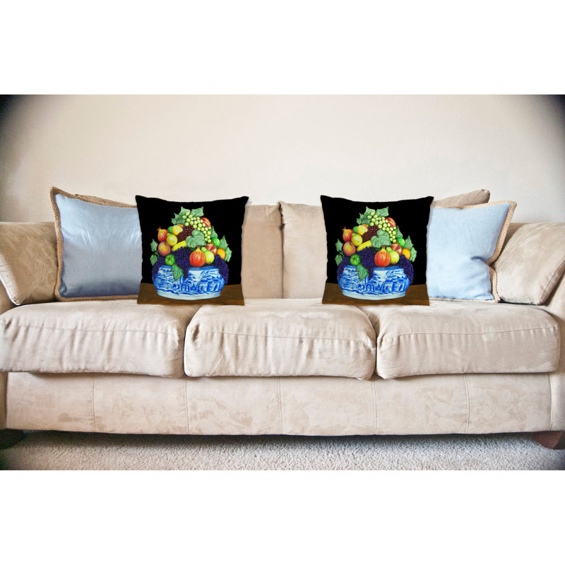 Housse et insert de coussin extérieur d'extérieur, 18" x 18"