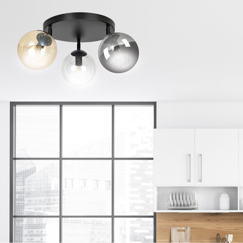 Cadense Glass Spotlight, Graphite/Amber/Transparent